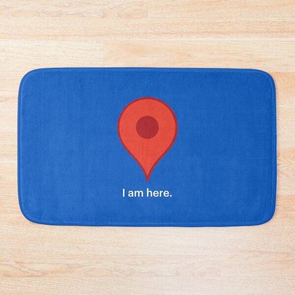 Item preview, I Am Here - Map Pointer Pin (white text) designed and sold by STUDIO-72.