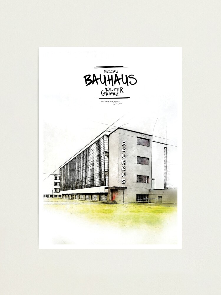 BAUHAUS 100 | Walter Gropius, Dessau | affiche d'art, poster