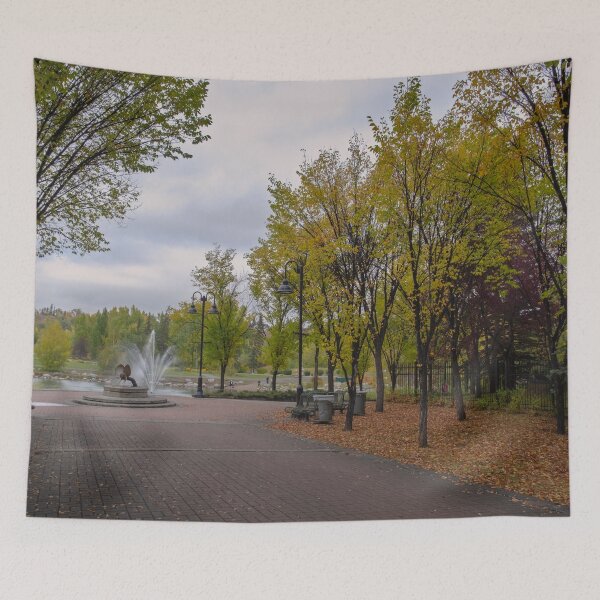 Item preview, Downtown Calgary Park In Autumn designed and sold by Catherine Reading.