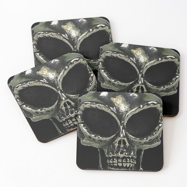 Item preview, Golden Alien Skull designed and sold by kronotic.