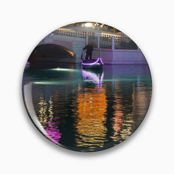 Item preview, Razzle Dazzle - Colorful Neon Lights Up Canals and Gondolas at the Venetian Las Vegas designed and sold by Georgia Mizuleva.
