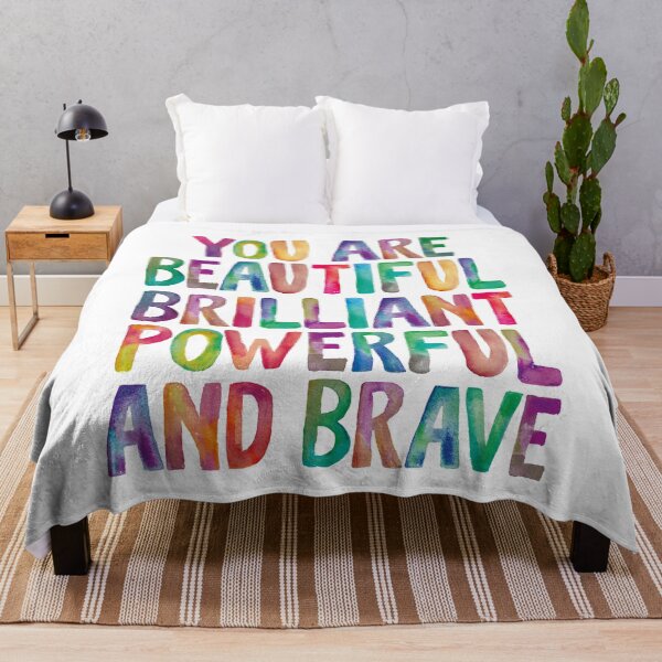 Item preview, You Are Beautiful Brilliant Powerful And Brave designed and sold by MotivatedType.