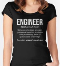 Camiseta entallada de cuello ancho Camisa de Ingeniero