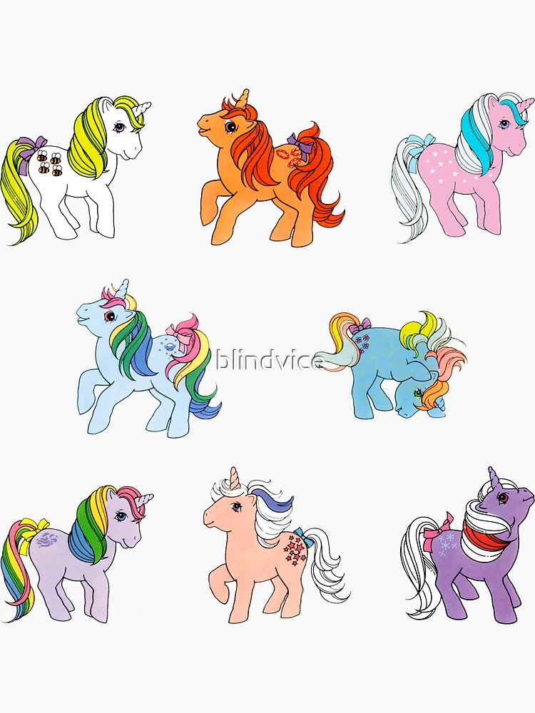 My Little Sticker Redbubble Unicorn Pony blindvice by \