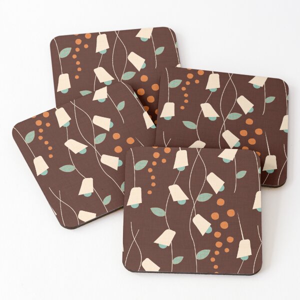 Item preview, 70s Vines Floral Brown designed and sold by susycosta.