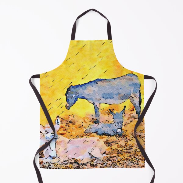 Item preview, Female donkey and puppies lying on the straw designed and sold by Giuseppe Cocco.