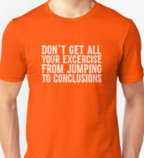 Exercise by jumping Unisex T-Shirt