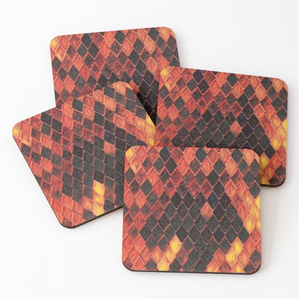 Item preview, GALATHI Surface Blocks Flames - Pattern designed and sold by Galathi Designs.