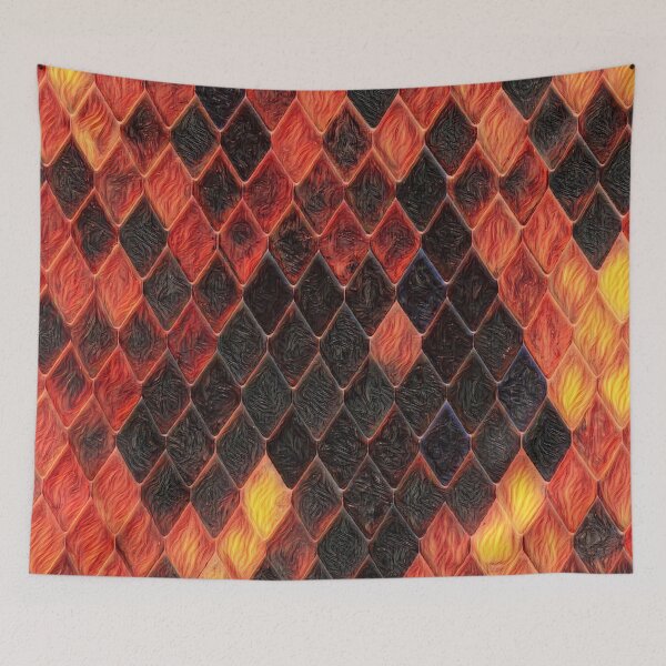 Item preview, GALATHI Surface Blocks Flames - Pattern designed and sold by Galathi Designs.