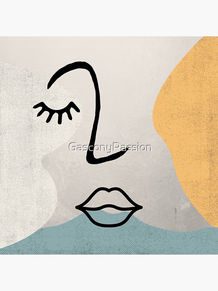 Face Line Drawing by GasconyPassion