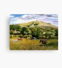 Wolstonbury Hill by Mary Faux Jackson Canvas Print
