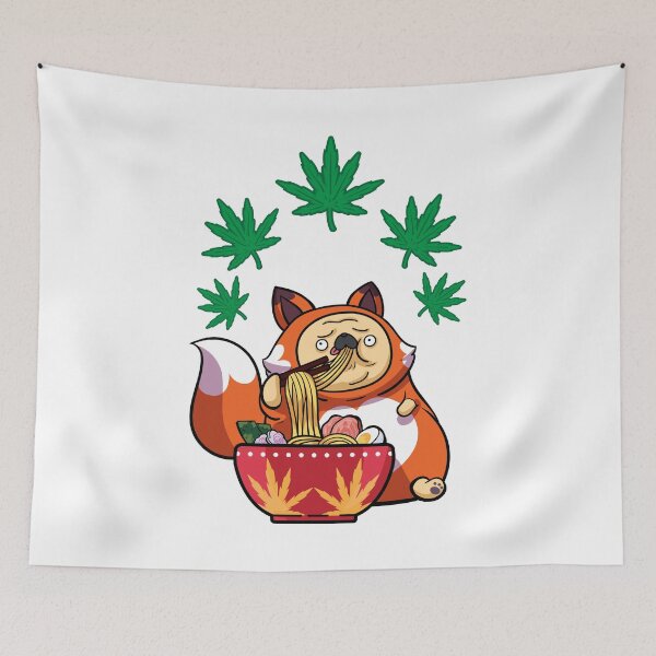 Item preview, Fox Leaves Ramen ... Pug loaf designed and sold by Walkcircle.