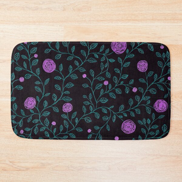 Item preview, Rose Pattern on Black (Drawing) designed and sold by nabeArtist.