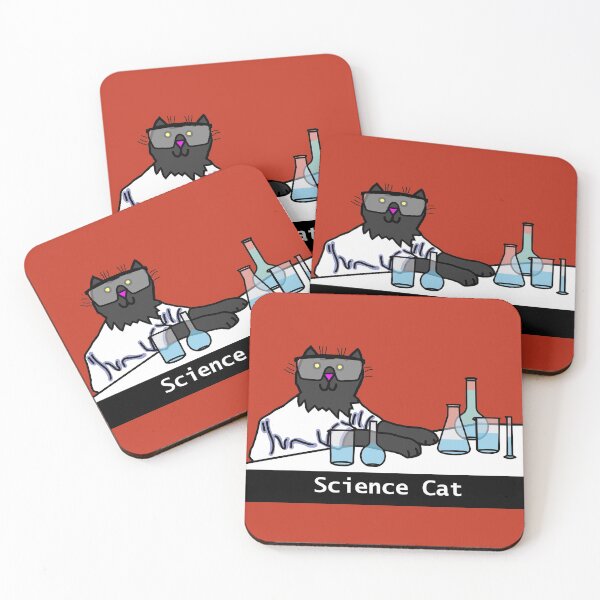 Item preview, Science Cat Ready to Learn in Safety Glasses designed and sold by ellenhenry.