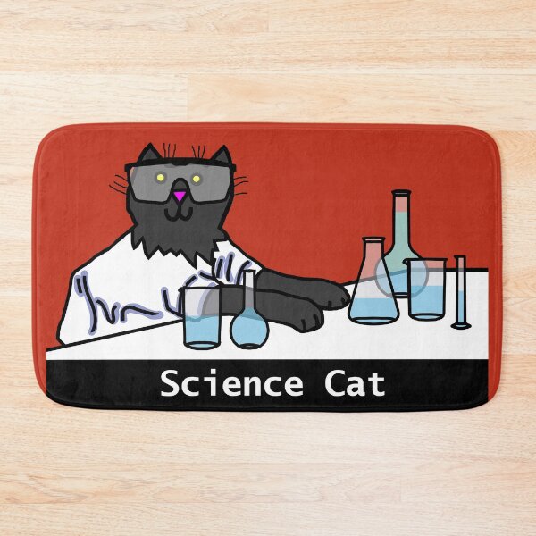 Item preview, Science Cat Ready to Learn in Safety Glasses designed and sold by ellenhenry.