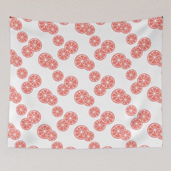 Item preview, Pink Grapefruit on white background designed and sold by Feeling Artsy.