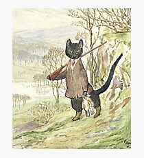 Hunting Black Cat by Beatrix Potter Photographic Print