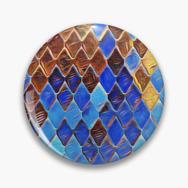 Item preview, GALATHI Surface Blocks Gold Blue - Pattern designed and sold by Galathi Designs.