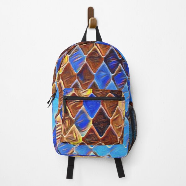 Item preview, GALATHI Surface Blocks Gold Blue - Pattern designed and sold by Galathi Designs.