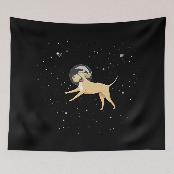 Item preview, Labrador Dog Playing In Space designed and sold by artado.