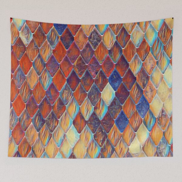 Item preview, GALATHI Surface Blocks Rain Fire - Pattern designed and sold by Galathi Designs.