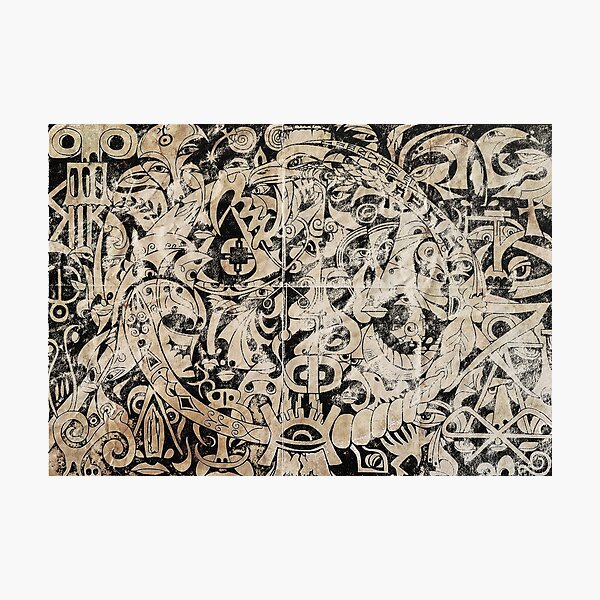 A Unique Rustic Design - Romans Symbols Photographic Print
