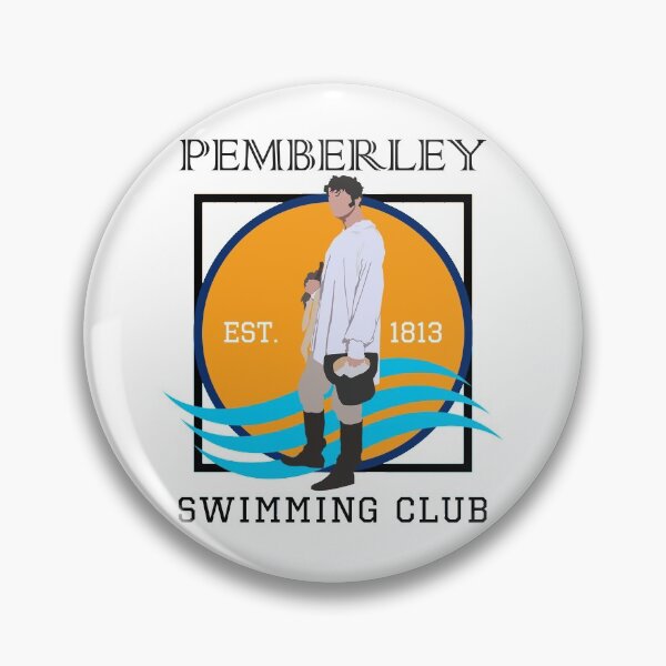Item preview, Pemberley Swimming Club Est. 1813 - Pride and Prejudice BLACK designed and sold by laracxxx.