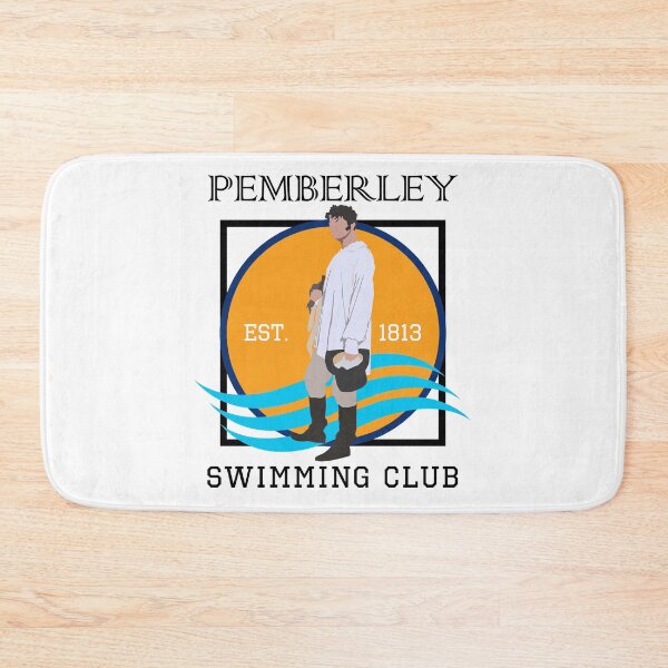 Item preview, Pemberley Swimming Club Est. 1813 - Pride and Prejudice BLACK designed and sold by laracxxx.