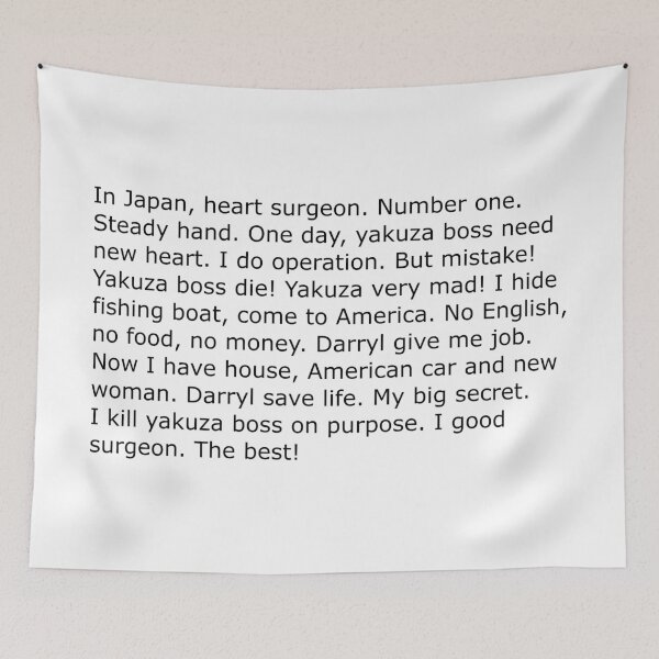 Item preview, In Japan, Heart Surgeon, Number One the Office quote designed and sold by cangurojoe.