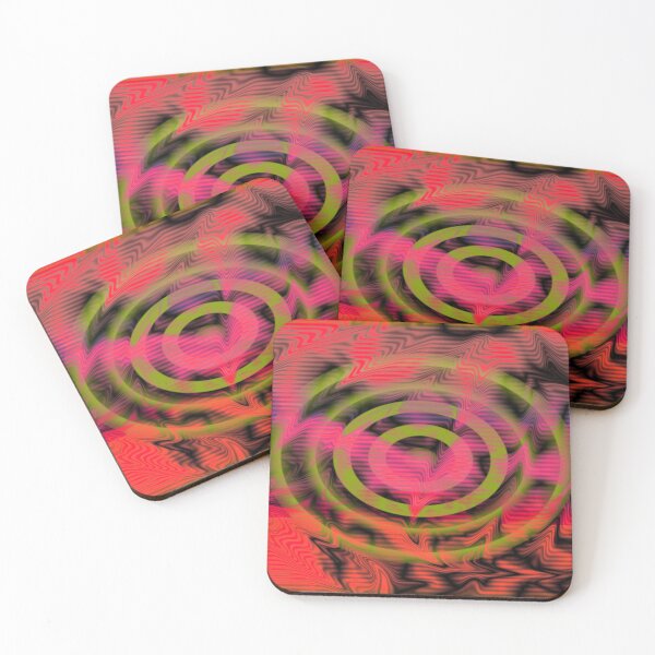 Item preview, Psychedelic Bullseye (Warm Neon) designed and sold by Discordant Dreams Art.