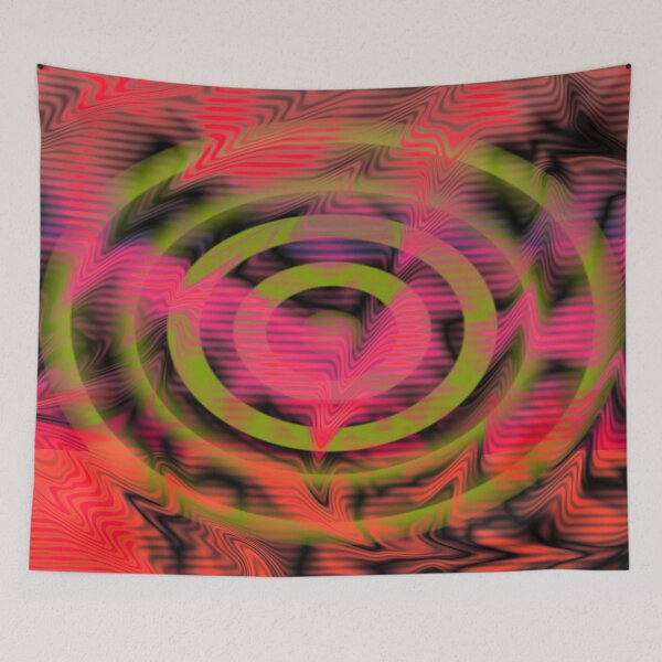 Item preview, Psychedelic Bullseye (Warm Neon) designed and sold by Discordant Dreams Art.