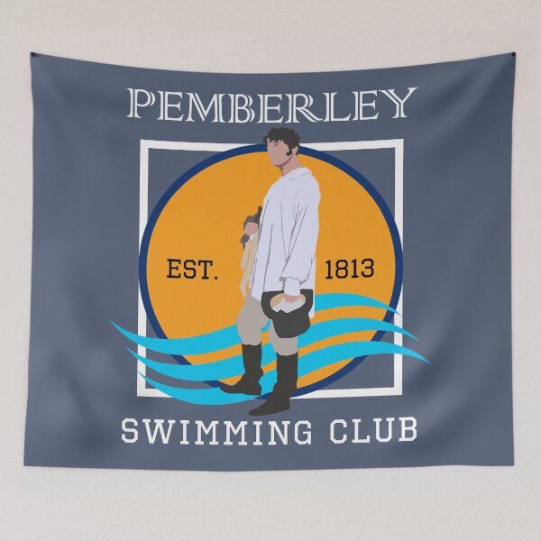 Item preview, Pemberley Swimming Club Est. 1813 - Pride and Prejudice WHITE designed and sold by laracxxx.