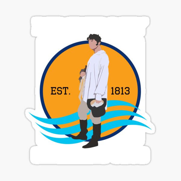 Pemberley Swimming Club Est. 1813 - Pride and Prejudice WHITE Sticker