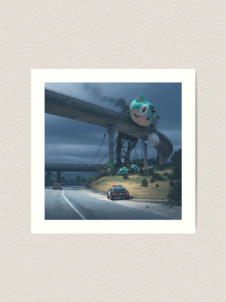 Alternate view of Incident On The Edge Of Town Art Print