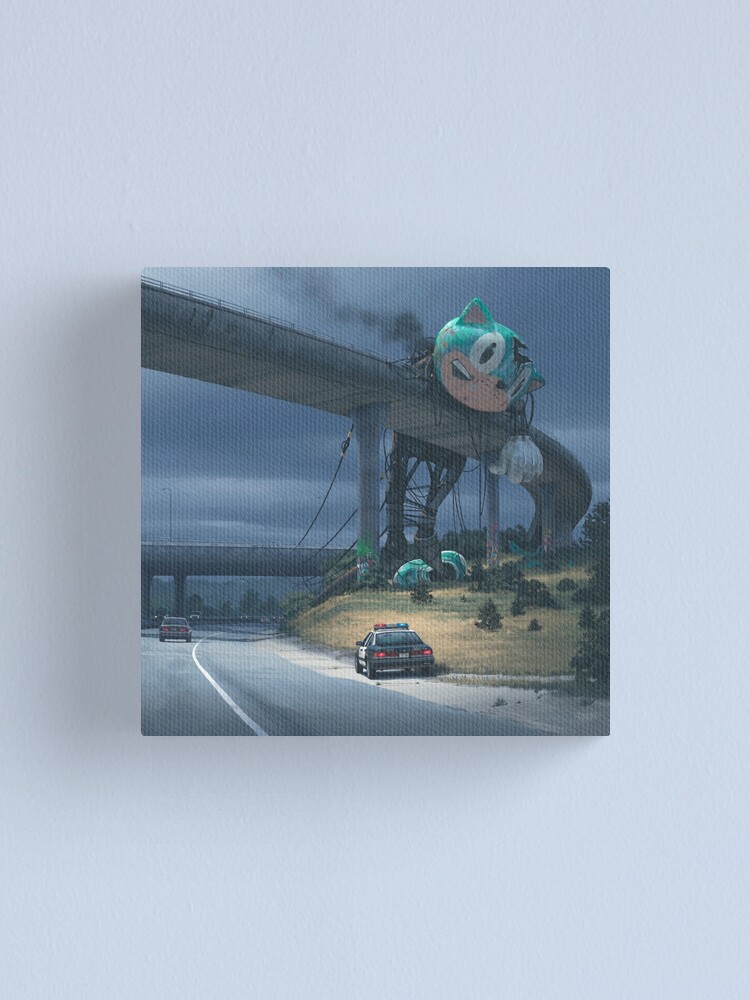 Alternate view of Incident On The Edge Of Town Canvas Print