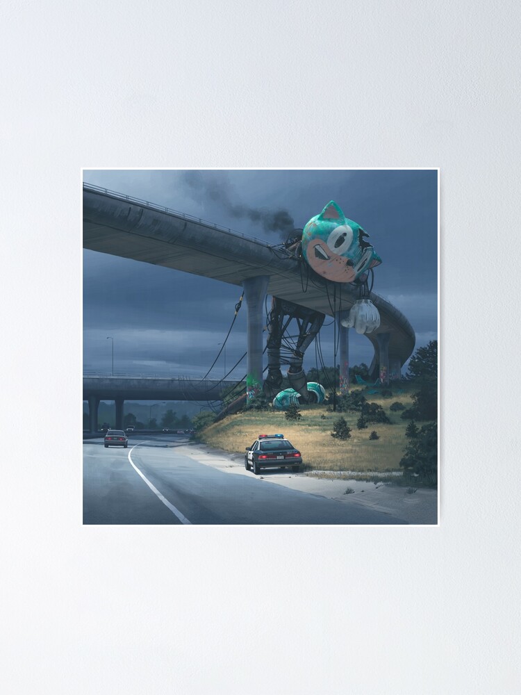 Alternate view of Incident On The Edge Of Town Poster