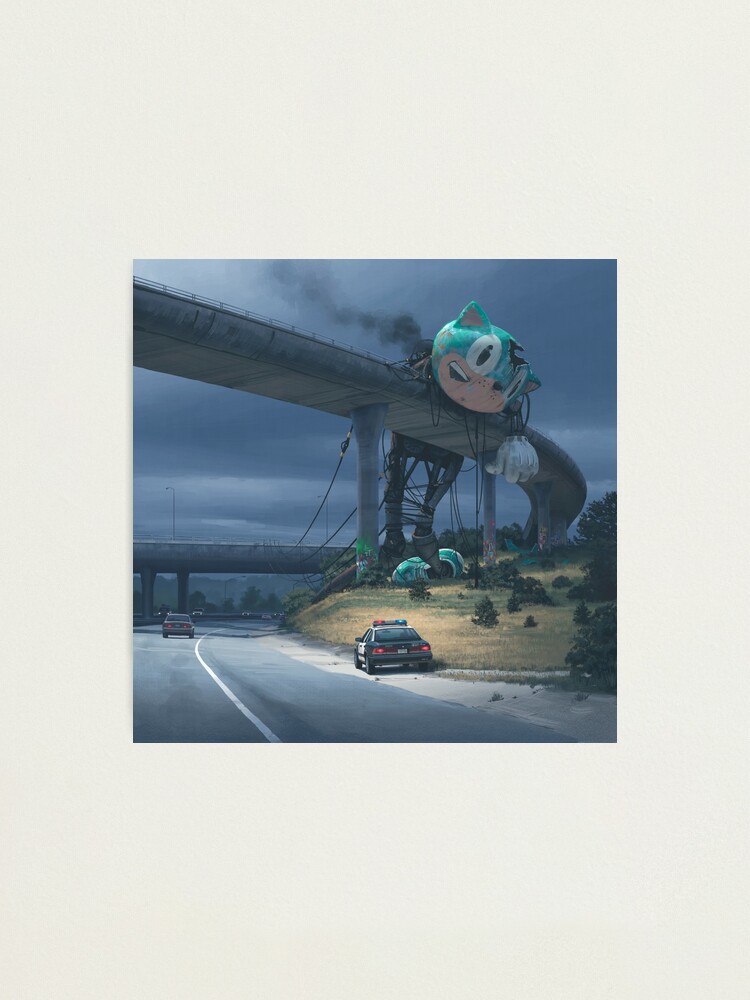 Alternate view of Incident On The Edge Of Town Photographic Print