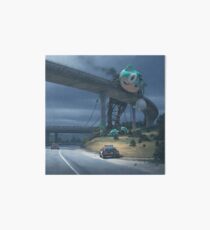 Incident On The Edge Of Town Art Board
