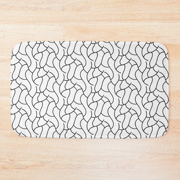Item preview, Black stilyzed lines on white background. Seamles black pattern designed and sold by Olgus.