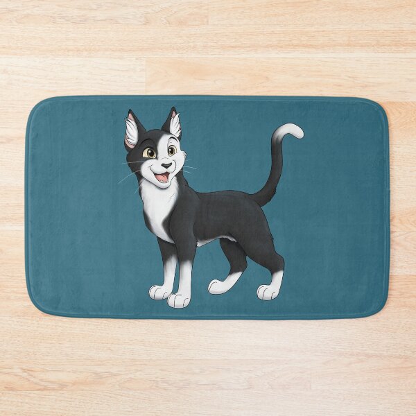 Item preview, Black and White Bicolour Cat with Eye Patch designed and sold by caseysketches.