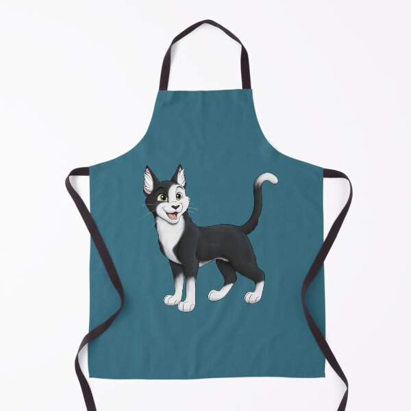 Item preview, Black and White Bicolour Cat with Eye Patch designed and sold by caseysketches.