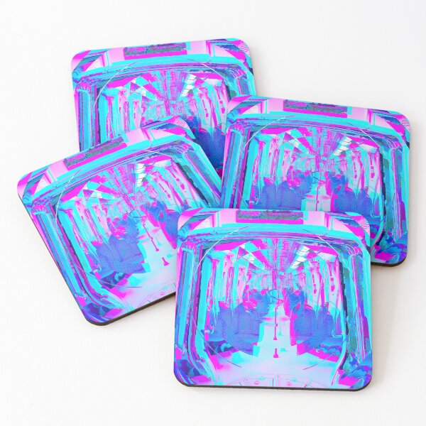 Item preview, Empty Subway Train Car Glitch Art  designed and sold by glitchhub.