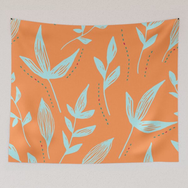 Item preview, Branchs pattern in an orange background designed and sold by MJSemedo.