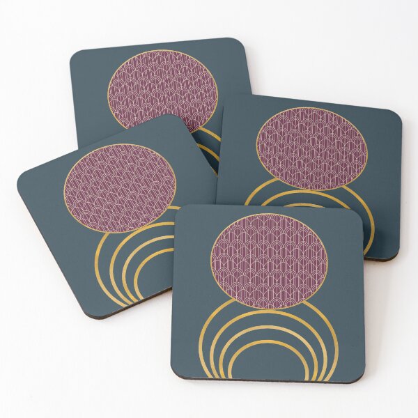Item preview, Artdeco Geometric Artwork with Gold Detail designed and sold by BilgePaksoylu.