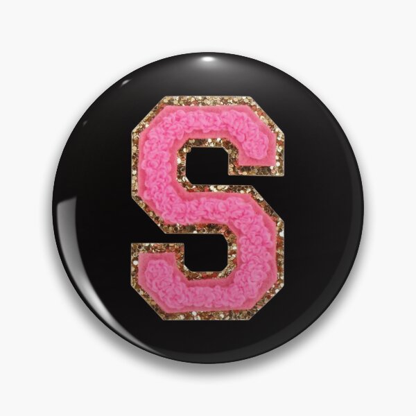 Item preview, S - Bubblegum Glitter Varsity Letter Patches designed and sold by Monograms Ultd.