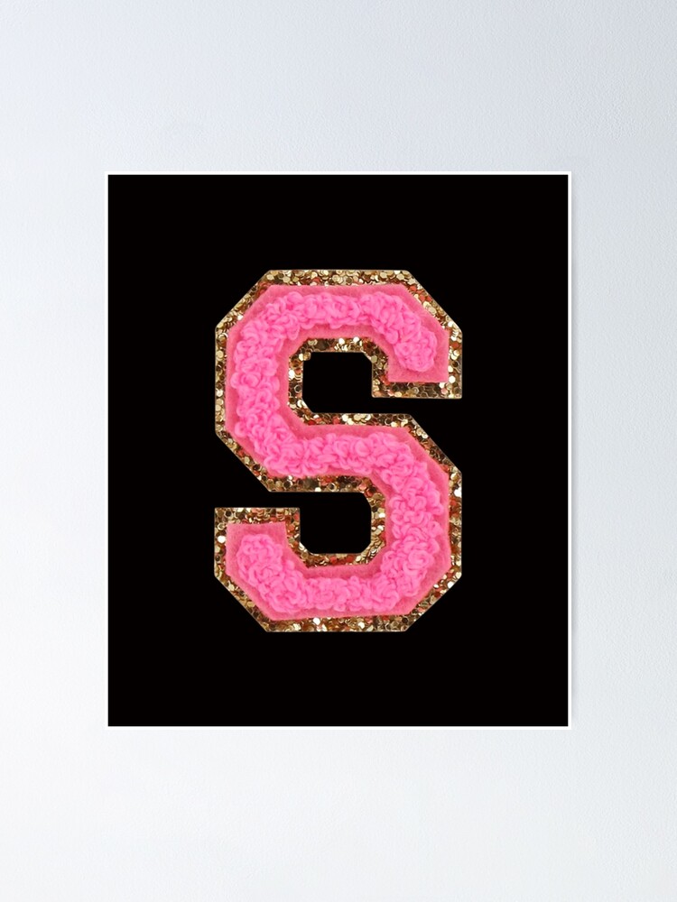 Bubblegum Glitter Varsity Letter Patches (STICKER) – Smidgens & Co.