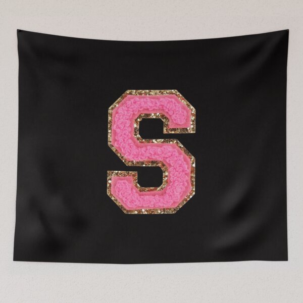 Item preview, S - Bubblegum Glitter Varsity Letter Patches designed and sold by Monograms Ultd.