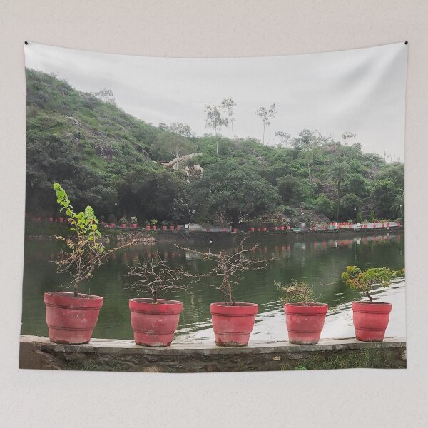 Item preview, Lake near the Mountains designed and sold by krishna chauhan.