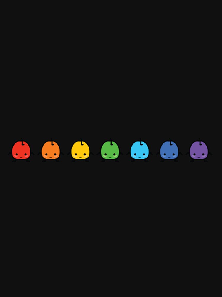 Aperçu 7 sur 7. T-shirt respirant avec l'œuvre Junimo arc-en-ciel Stardew Valley créée et vendue par JoellenFuller.