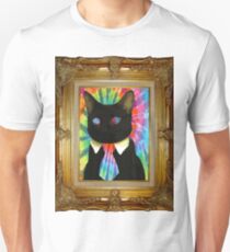 Psychedelic Business Cat Unisex T-Shirt